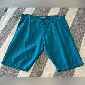 Cotton & Colors Men’s Chino Bermuda Linen Shorts Made in Italy